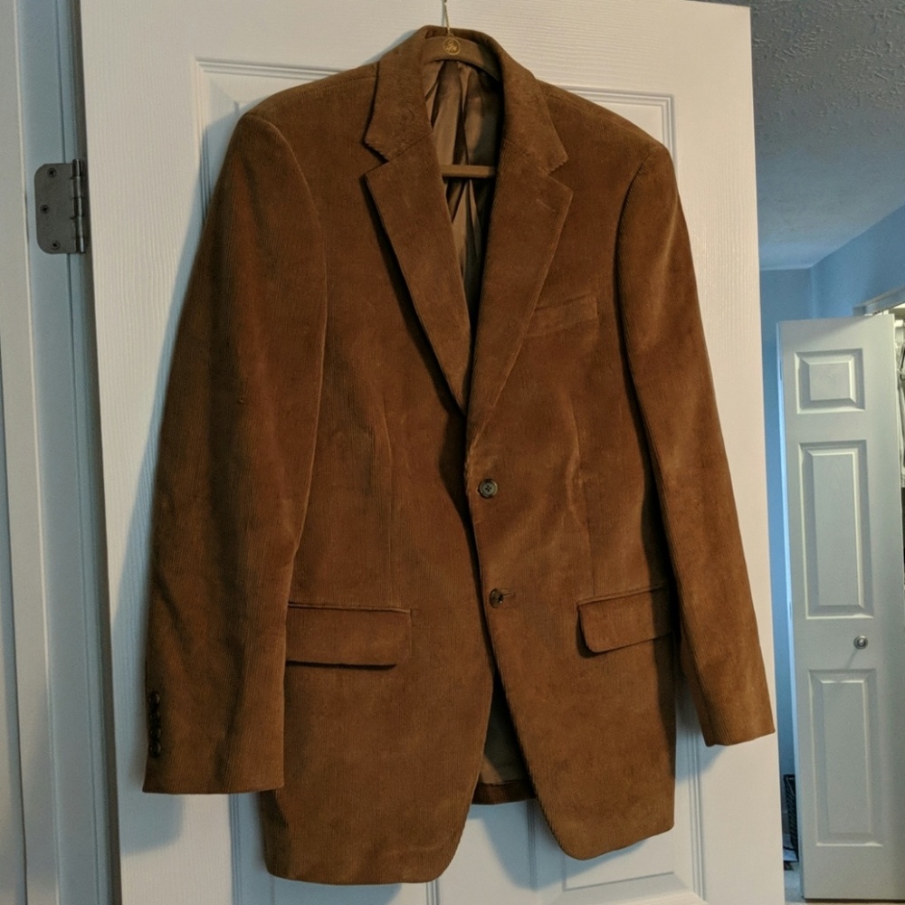 Talbot's Men's 38R brown corduroy jacket